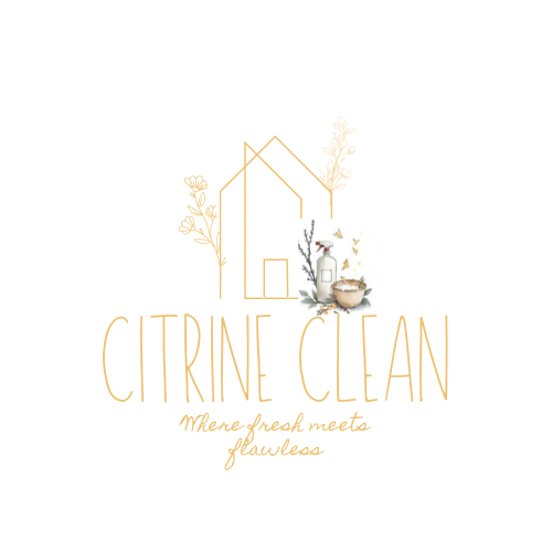White and Black Outline Flower House Logo